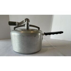 Vintage Lifetime Aluminum Pressure Cooker with Snap on Cover